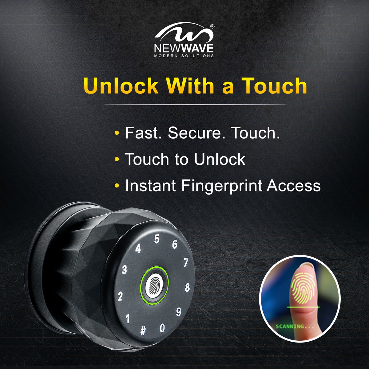 Smart Door Lock With Fingerprint NW-LK-130 – NewWavePK